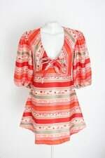 vestido Ma clothes feminino estampado com laço
