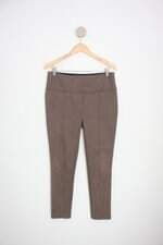 calça de tecido andrew marc feminina marrom