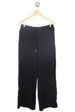 calça de tecido feminina preta