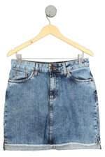 saia jeans damyller feminina azul