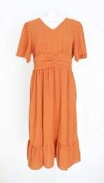 vestido lovito feminino laranja