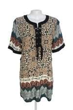 Vestido curto estampado