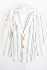 blazer Renner feminino listrado com forro