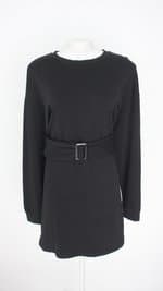 vestido zara feminino preto com cinto
