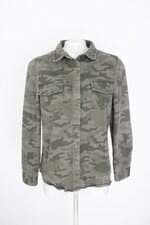 camisa denim company feminina estampada com barra mullet