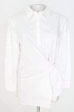 camisa zara feminina branca com sobreposição