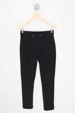 calça de tecido feminina azul