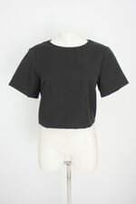 blusa lebôh feminina preta com franja