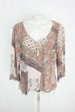 blusa audiovisual feminina estampada com tassel