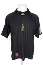 camisa seleçao francesa Adidas masculina  preta com silk