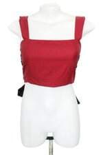 blusa cropped ana duque feminina vermelha