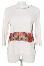 blusa bik bok feminina off white com barra mullet e recortes