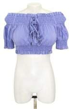 blusa cropped Le Lis Blanc feminina azul