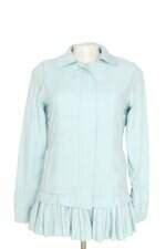 casaco Bobstore feminino azul com pregas