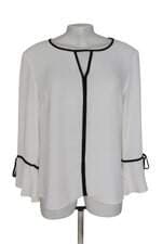 blusa gregory feminina off white com viés 