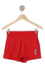 shorts esportivo fila feminino vermelho com forro