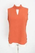 blusa mepsibom feminina laranja com pregas