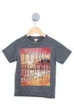 camiseta Brandili kids cinza com silk