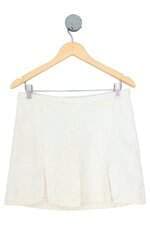 saia tuart feminina off white com fenda e forro