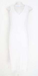 vestido moça bonita feminino branco com forro e franzido
