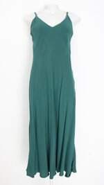 vestido básicos.com feminino verde com forro