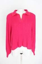 blusa manga longa de tricô guay feminina rosa
