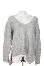 blusa de malha Zara feminina cinza