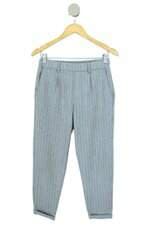 calça de tecido Bershka feminino cinza