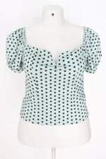 blusa Comprometida  feminina verde com poás