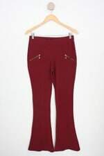calça de tecido ipanema  fashion  feminina vermelha