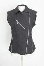 colete miose feminino preto com forro