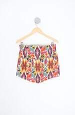 saia zara feminina estampada