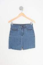 saia jeans forever 21 feminina azul
