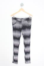 calça de tecido thelure feminina bicolor 