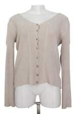 Cardigan Tricô Ponto A Ponto Feminino Bege