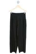 calça de tecido feminino preto