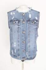 colete jeanswear feminino azul