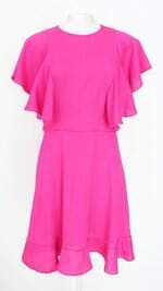 vestido produção feminino rosa com forro
