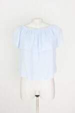 blusa forever 21 feminina azul com sobreposição