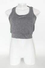 top esportivo feminino cinza