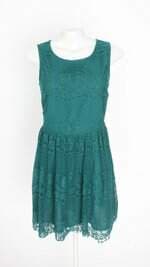 vestido forever 21 feminino verde com forro