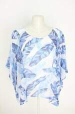 blusa nyla feminina estampada com sobreposição