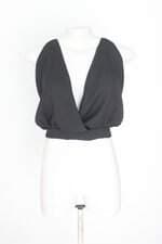 blusa cropped one way feminina preta