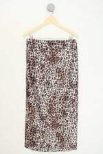 saia Renner feminina animal print com fenda