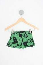 shorts salinas kids verde estampado