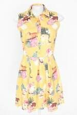 vestido antix feminino estampado com forro e pregas