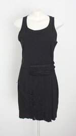 vestido jefferson kulig feminino preto com corte à laser
