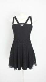 vestido imperiale feminino preto com forro