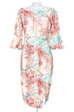 vestido thaís rodrigues feminino estampado com fenda