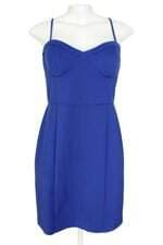 Vestido Curto de Alcinha Shoulder Azul Marinho